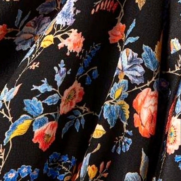 Les Reveries V-Back Silk Crepe De Chine Maxi Dress-Size 6 (See Measurements) - Picture 5 of 17